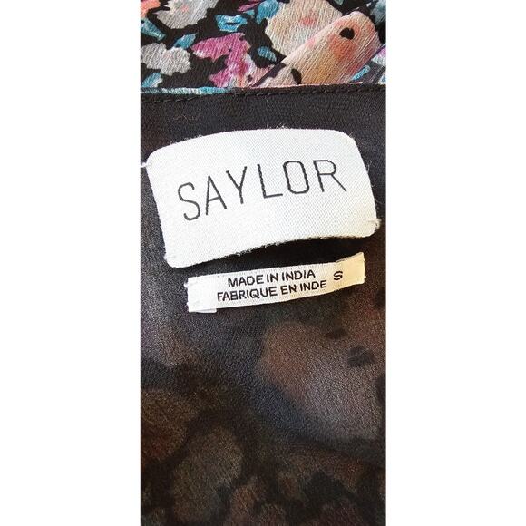 Saylor Alana Georgette‎ Floral Maxi Dress Women’s Flowy Nordstrom SMALL - Picture 9 of 10